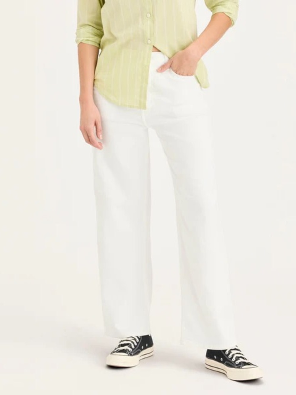 NWT Dockers White 5 Pocket Straight Sutter Jeans 29